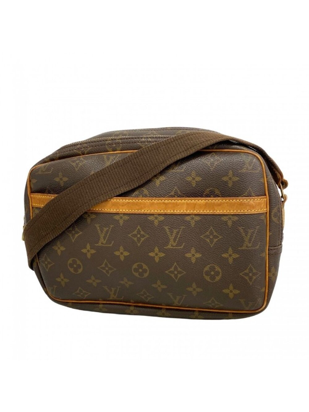 Louis Vuitton Shoulder Bag Monogram Reporter PM Brown